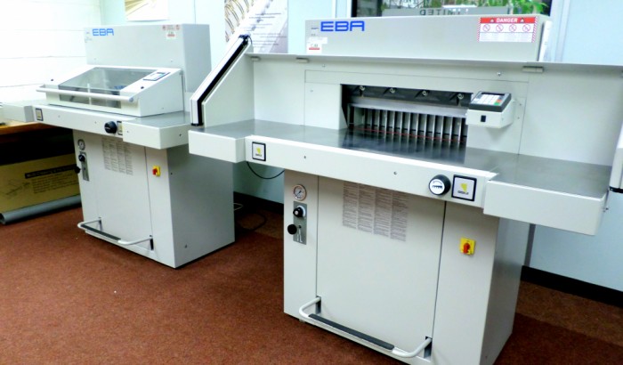 Two used EBA Guillotines