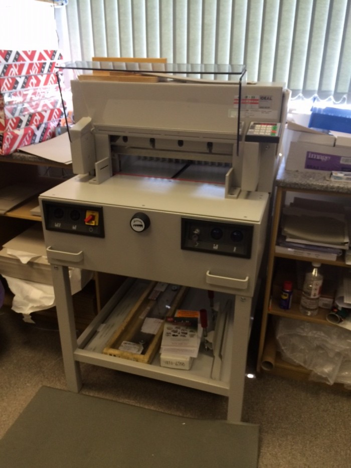 Ideal 4850-95 EP Guillotine serviced