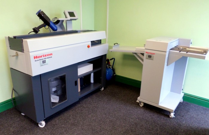 Horizon BQ-160 PUR Binder in our showroom