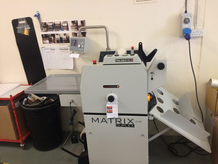 Matrix 530 Laminator Duplex Installed
