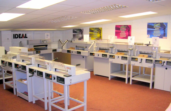 Our guillotine showroom in midlands