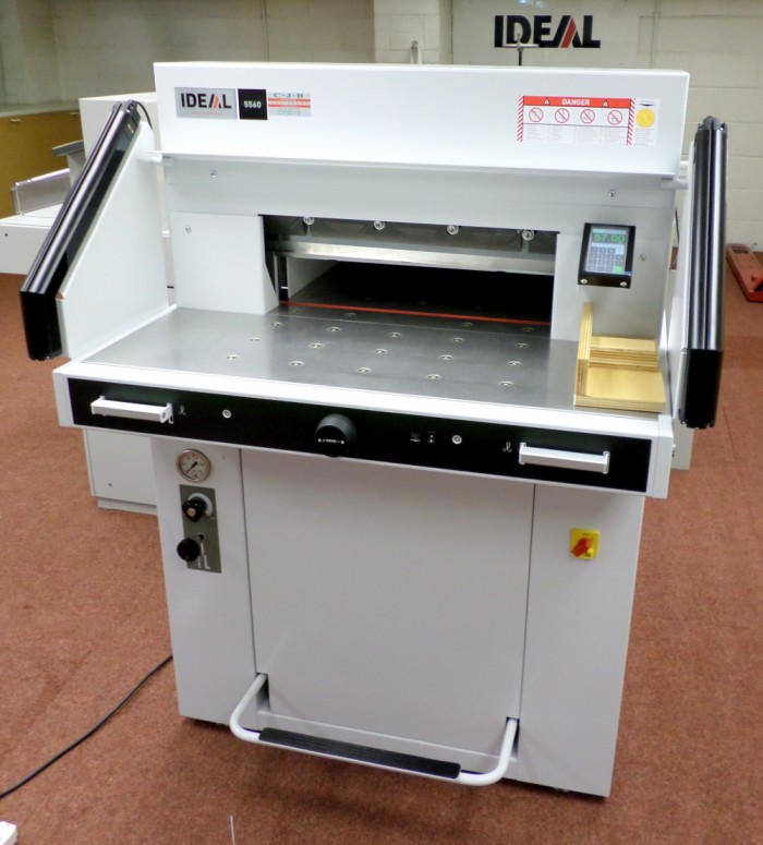 Ideal 5560 Guillotine with air bed in our showroom